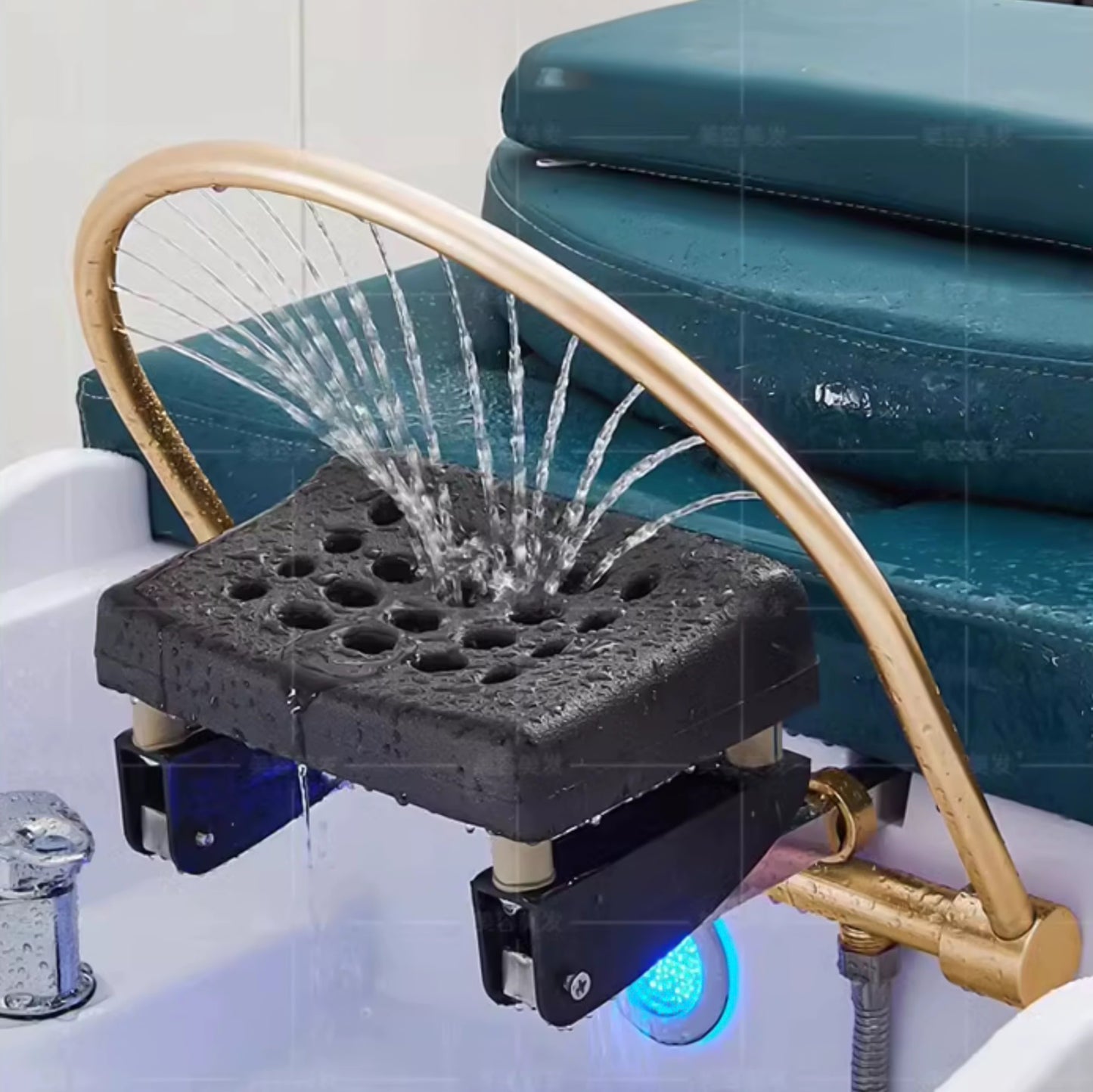 All-in-One Thai Style Head Spa Bed with Water Circulation, Steaming Function, and Shampoo Station for Salon & Beauty Massage Use