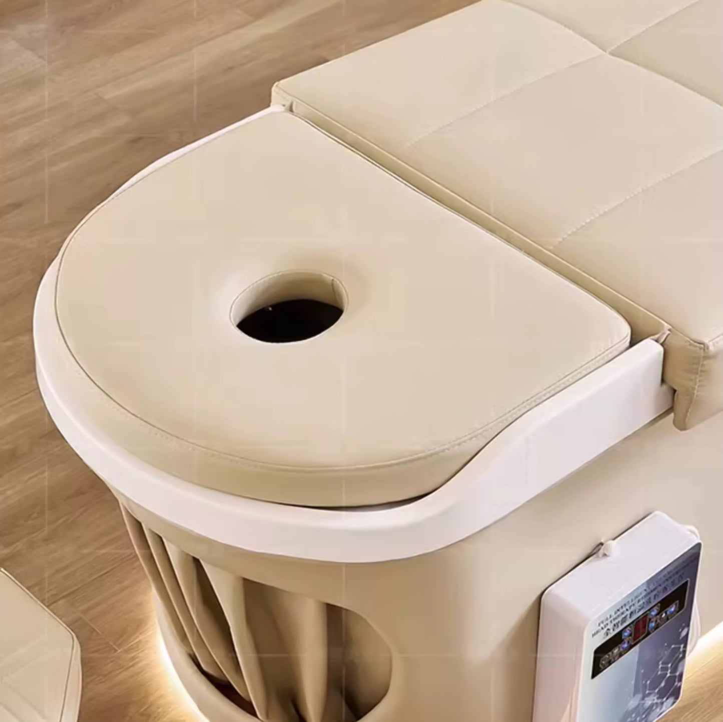 All-in-One Thai Style Head Spa Bed with Water Circulation, Steaming Function, and Shampoo Station for Salon & Beauty Massage Use